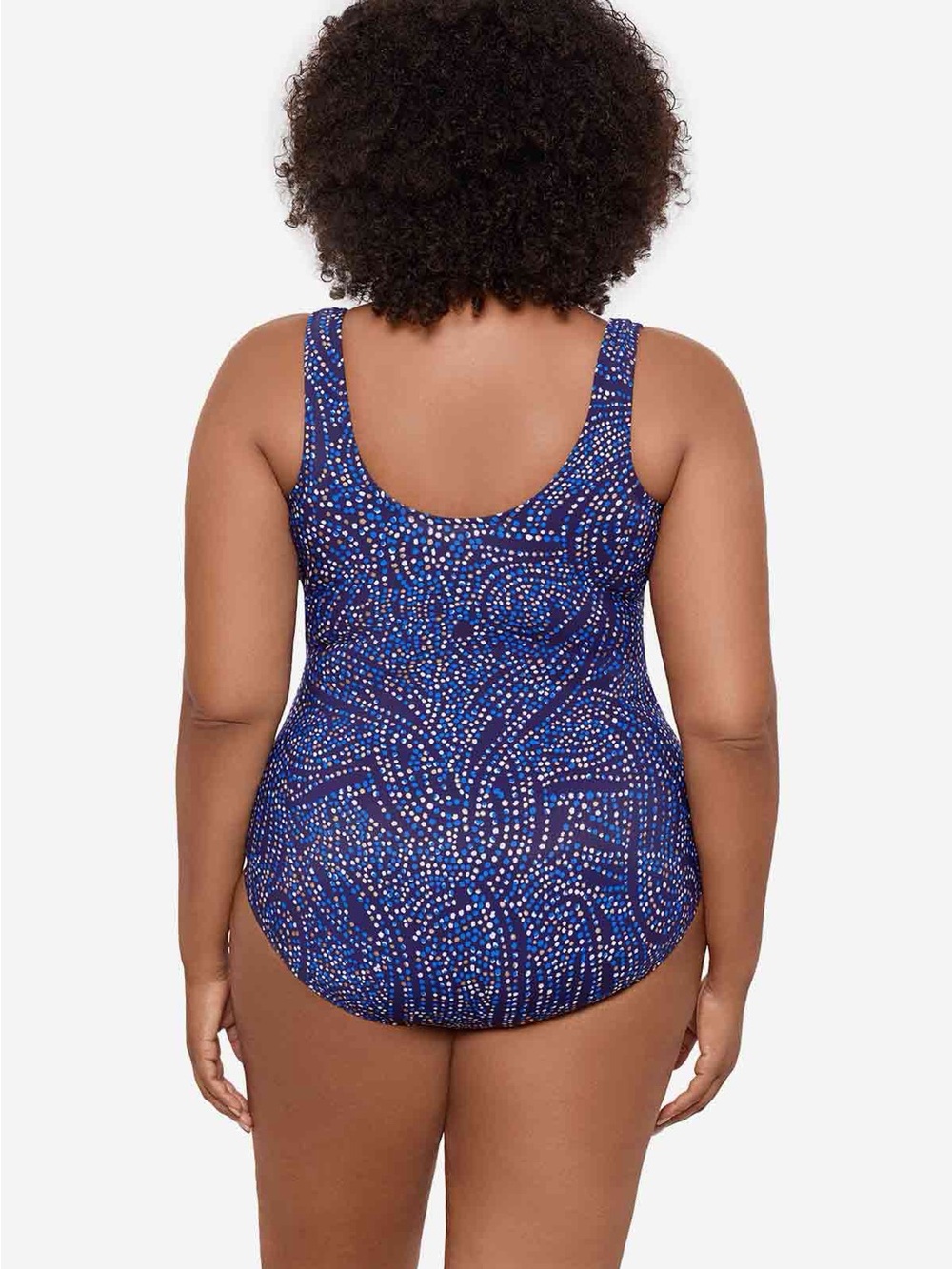 Miraclesuit Plus Size Oceanus One Piece Spotlight Blue Swimsuit 14DD NWOT - Picture 3 of 7